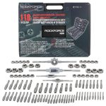 Метчици и плашки 110 части ROCKFORCE