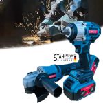 Безчетков ъглошлайф и комбиниран акумулаторен ударен гайковерт STAHLMAYER