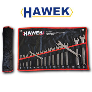 Професионален комплект звездогаечни ключове 16 части HAWEK 6-24мм