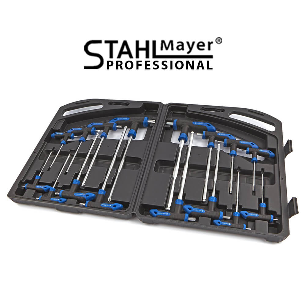 Комплект шестограми и торксове с ръкохватка 16 части STAHLMAYER