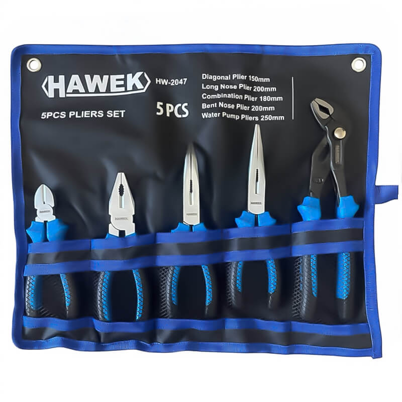 Професионален комплект клещи HAWEK - 5 части