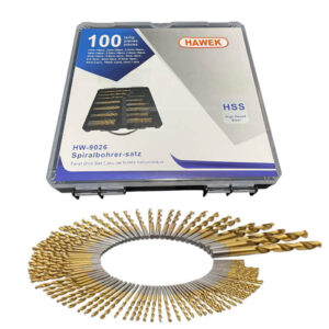 Професионален комплект свредла за метал 100 части HAWEK
