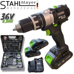 Акумулаторен ударен винтоверт 36V 8Ah в куфар StahlMayer