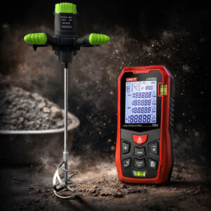 Строителен миксер/бъркалка за бетон 2400W STAHLMAYER + Лазерна ролетка 50 метра