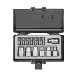 Вложки 1/2" (E10-E20) и накрайник TORX (T25-T55) комплект 14 части FORCE