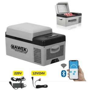 Портативен компресорен хладилник HAWEK 30 литра - 12V/24V/220V