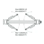 Двуколонен подемник ROCKFORCE 4 тона, 100-1930 мм, електрически контри - Image 10